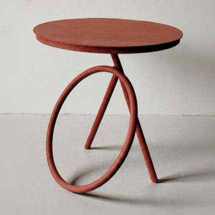 Artistic Loop-Leg Side Table
