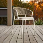 Looped Frame Outdoor Lounge Chair